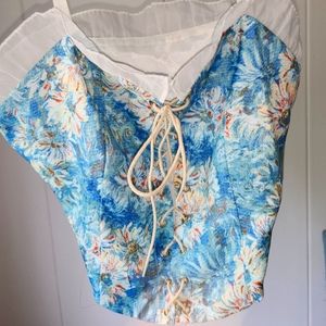 Lace Up Crop Top